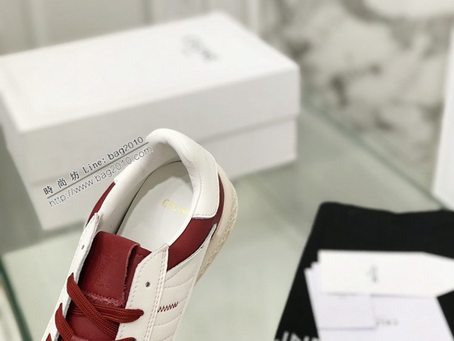 Celine專櫃女鞋 賽琳2022貝殼頭堪比阿迪還香的帆布鞋 平底小白鞋 dx3498
